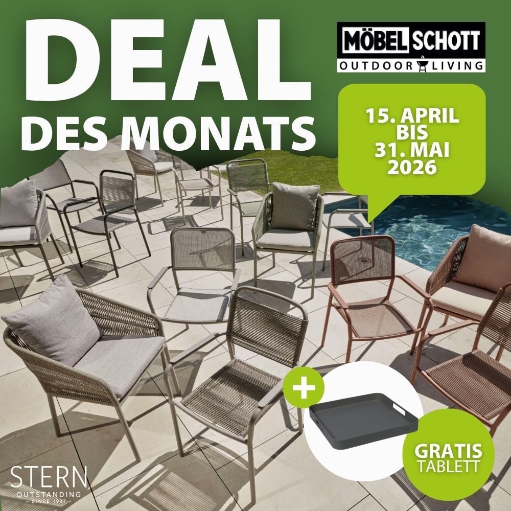 STERN Joris Gartenstühle mit gratis Tablett