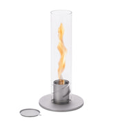höfats Tischfeuer SPIN 90/120, Gartenfackel im Glaszylinder