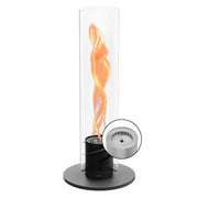 höfats Standfeuer SPIN 1500, große Gartenfackel im Glaszylinder