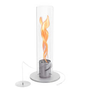 höfats Tischfeuer SPIN 900/1200, Gartenfackel im Glaszylinder