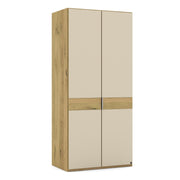 Musterring Kleiderschrank Savona 2.0, Drehtürenschrank 2-türig Eiche, mit Glas oder Spiegeltür