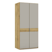 Musterring Kleiderschrank Savona 2.0, Drehtürenschrank 2-türig Eiche, mit Glas oder Spiegeltür