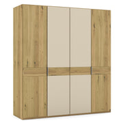 Musterring Kleiderschrank Savona 2.0, Drehtürenschrank 4-türig Eiche, mit Glas oder Spiegeltür