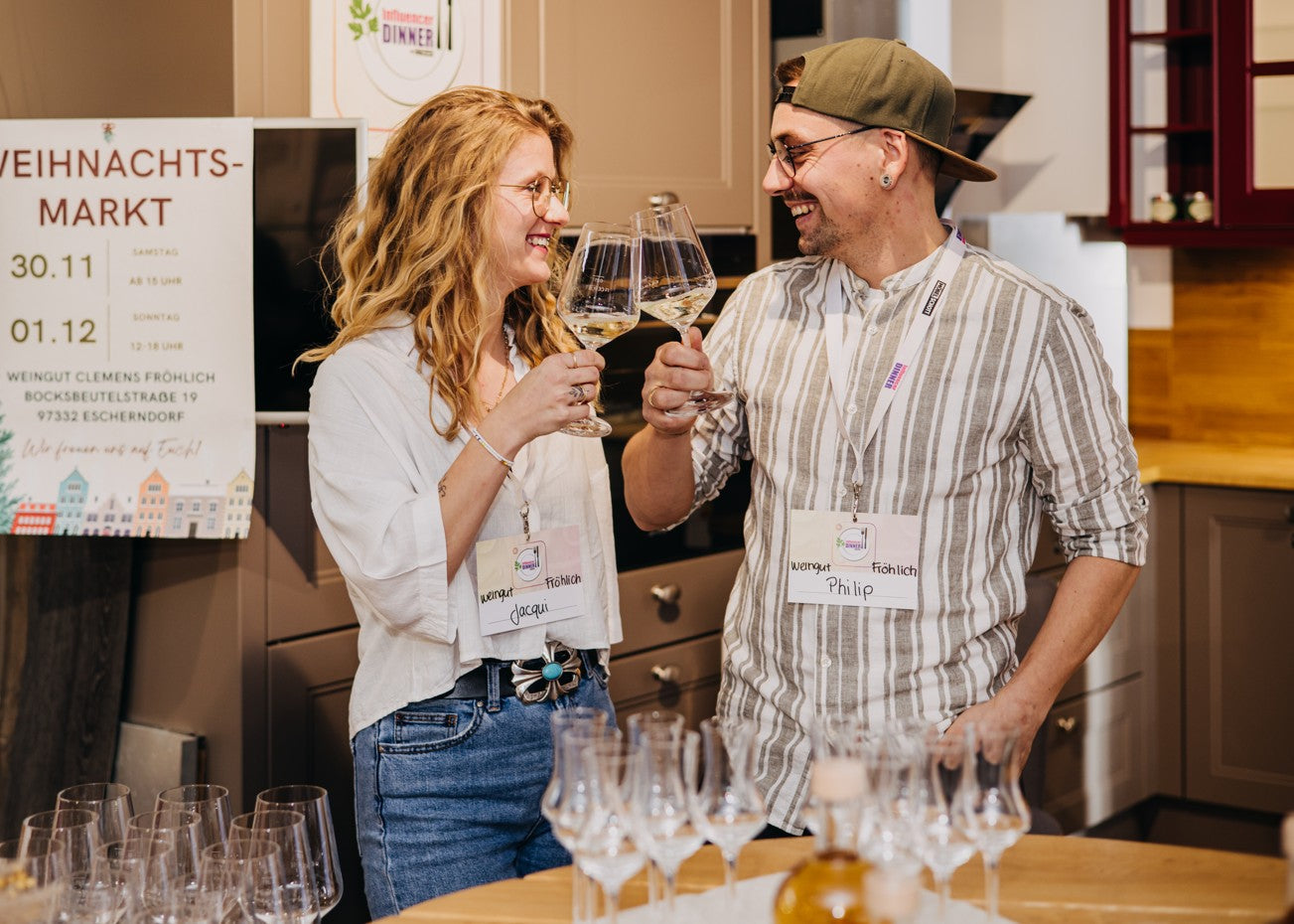 Weingut Fröhlich beim Influencer Dinner