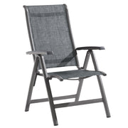 Sieger Klappsessel Calvi, Gartenstuhl mit Alu-Gestell & Textilux®-Gewebe