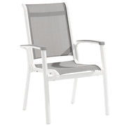 Sieger Stapelsessel Calvi, Gartenstuhl mit Alu-Gestell & Textilux®-Gewebe