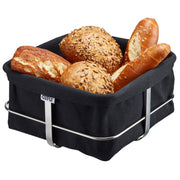 Gefu Brotkorb BRUNCH, Stoffkorb waschbar, Gestell Metall spülmaschinengeeignet, oval, creme