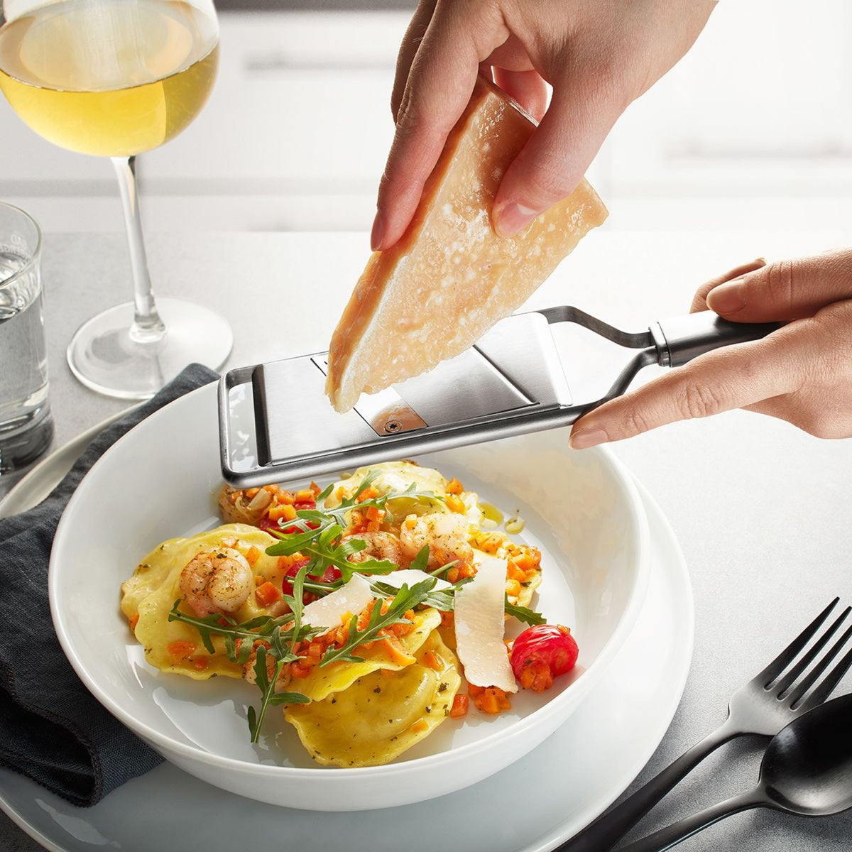 Gefu Gourmet-Hobel PRIMELINE Mini, verstellbarer Gemüsehobel –