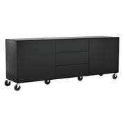 RAUM.FREUNDE Sideboard Henri auf Rollen, Weiß