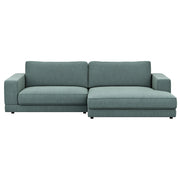 RAUM.FREUNDE Ecksofa Juni, 1,5 Sitzer mit Longchair, Stoffbezug