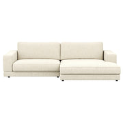 RAUM.FREUNDE Ecksofa Juni, 1,5 Sitzer mit Longchair, Stoffbezug