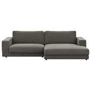 RAUM.FREUNDE Ecksofa Juni, 1,5 Sitzer mit Longchair, Stoffbezug