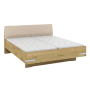 Musterring Bett Savona 2.0 mit Kopfteil, Massivholz Eiche Bianco