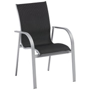 KETTLER Stapelsessel Tampa, Gartenstuhl mit Aluminium-Gestell, stapelbar