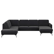 Contur Wohnlandschaft Enna, großes Ecksofa 2,5-Sitzer mit Longchair, Stoffbezug