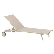 ZEBRA Gartenliege Somerset, rollbare & 3-fach verstellbare Sonnenliege, graphite