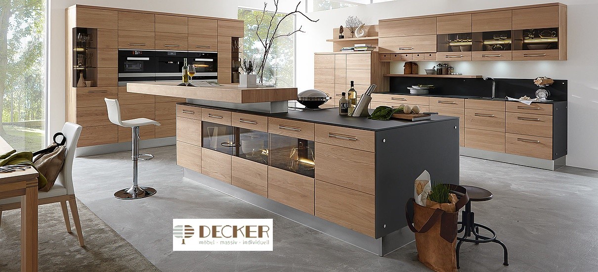Massivholzküchen der Marke Decker – im Küchenstudio von MÖBEL SCHOTT planen wir sie nach Maß